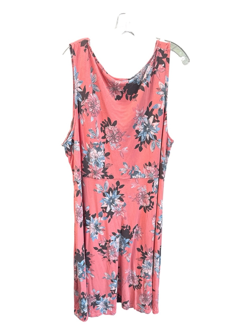 Michel Studio Coral Floral V-Neck Twist-Front Midi Dress – 3X - Picture 5 of 6